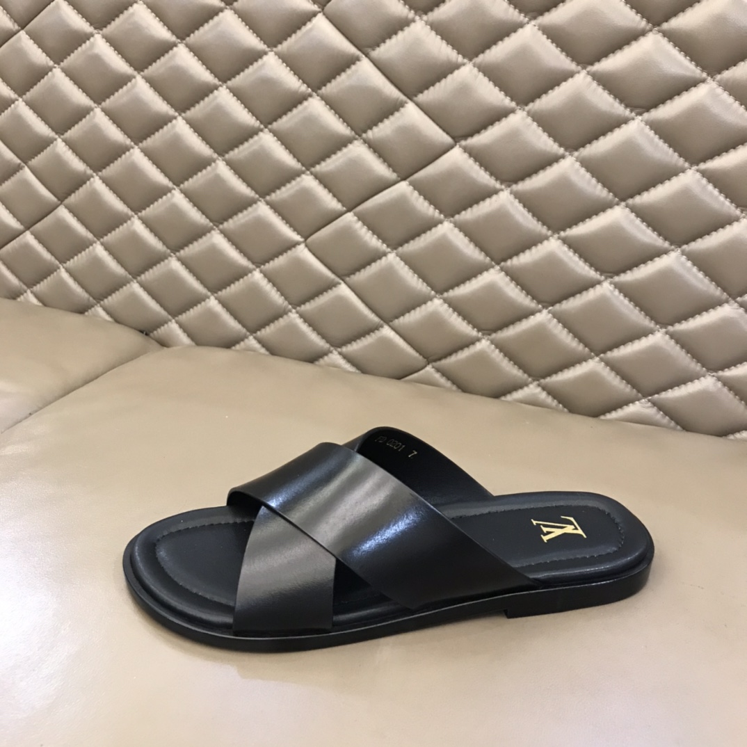 L0vis Vvtt0n LV Oasis Mule Black For Men