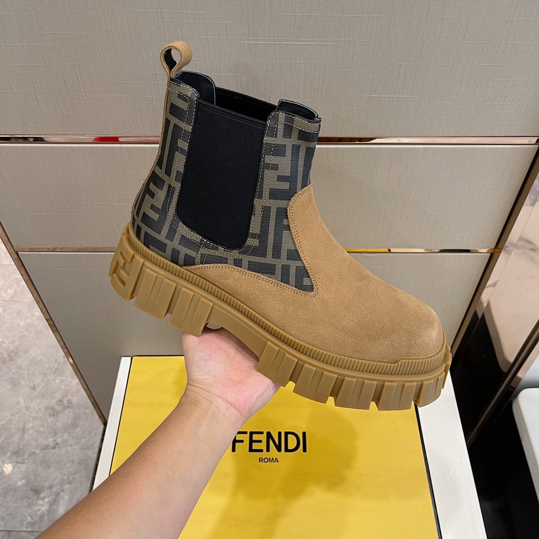 F**di Chelsea Boots Brown For Men