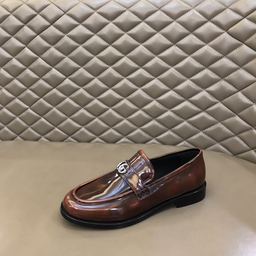 Gvc*1 Loafer With Interlocking G Dark Brown For Men