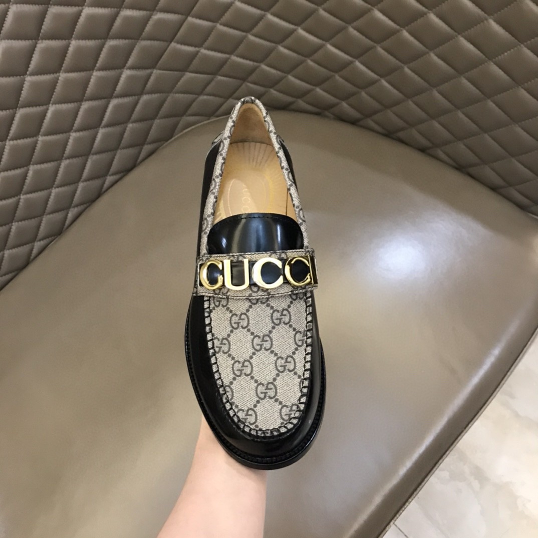 Gvc*1 Loafer With Logo Gvc*1 Black/Beige For Men