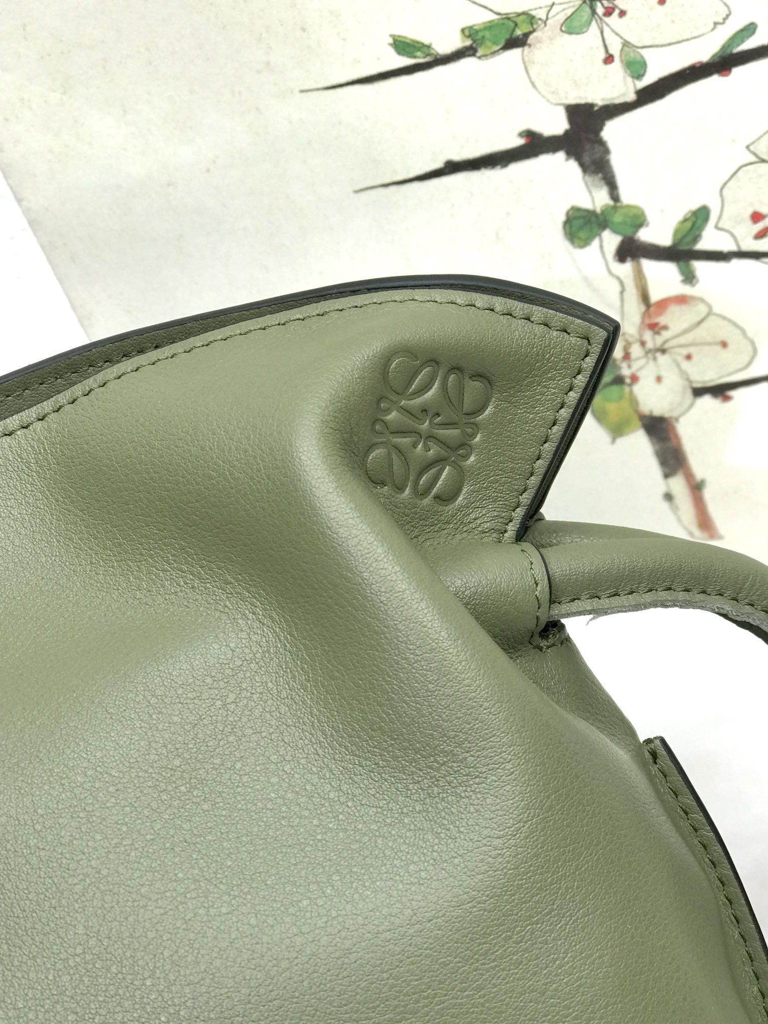 L0ew* Mini Flamenco Clutch Black/Brown/Dark Green/Green For Women 9.4in / 23.9cm A411FC2X37