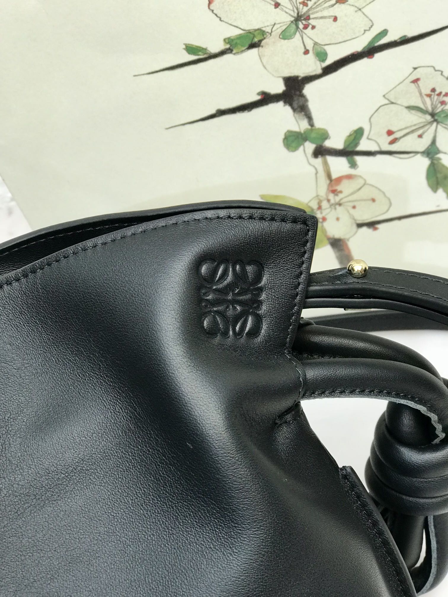 L0ew* Mini Flamenco Clutch Black/Brown/Dark Green/Green For Women 9.4in / 23.9cm A411FC2X37