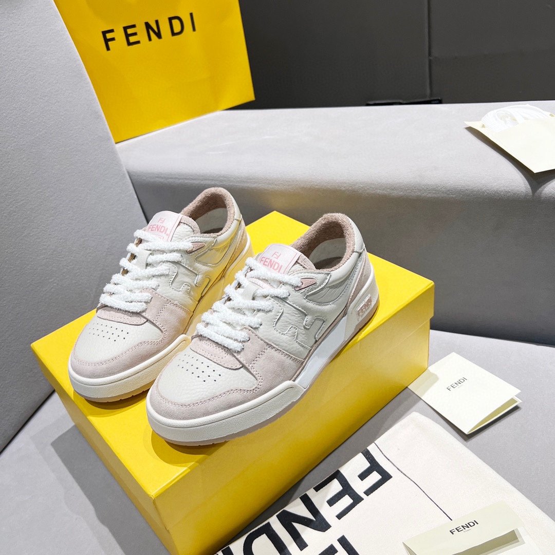 F**di FD Match Low Tops Sneakers Light Pink For Women 8E8252AHH2F1FHT