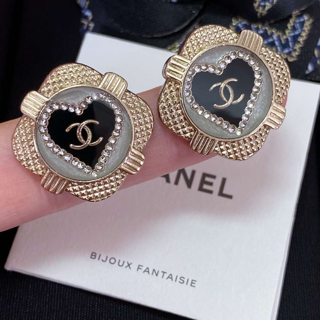 Ch**el Earrings Black For Women