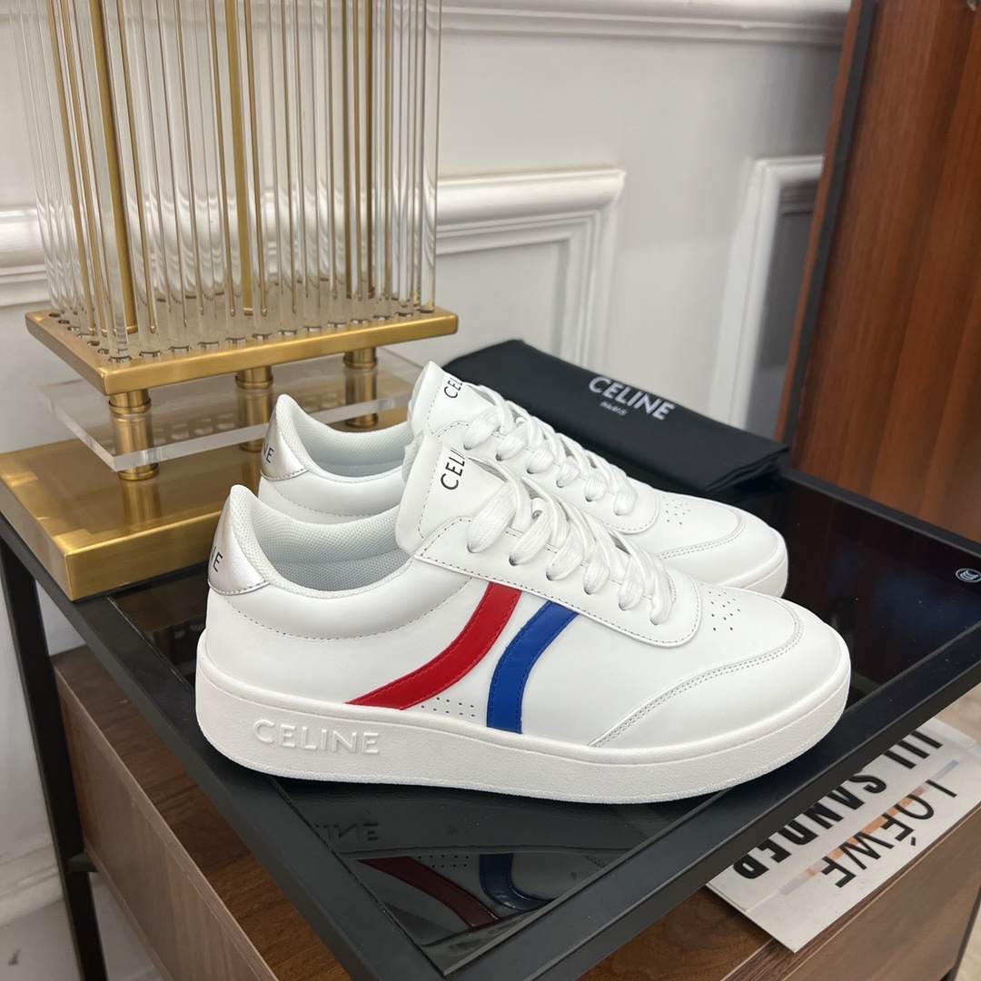 Ce1i*e Tennis Sneakers And Laminated White For Women 352133796C.01UT