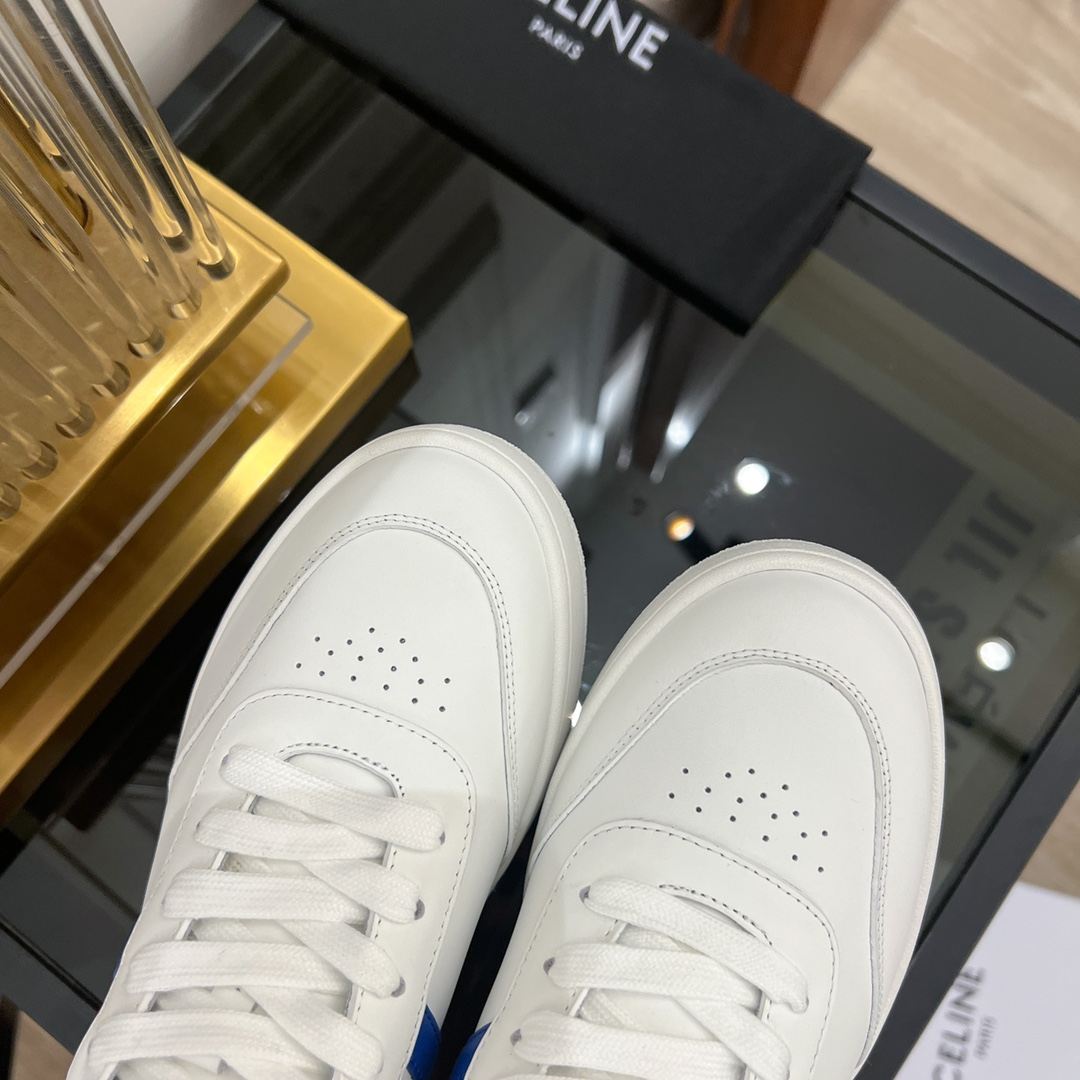 Ce1i*e Tennis Sneakers And Laminated White For Women 352133796C.01UT