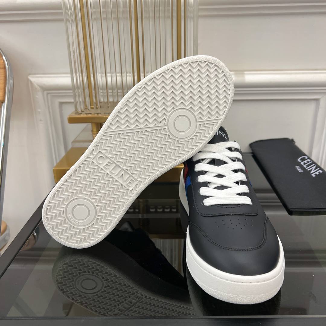Ce1i*e Tennis Sneakers And Laminated Black For Women
