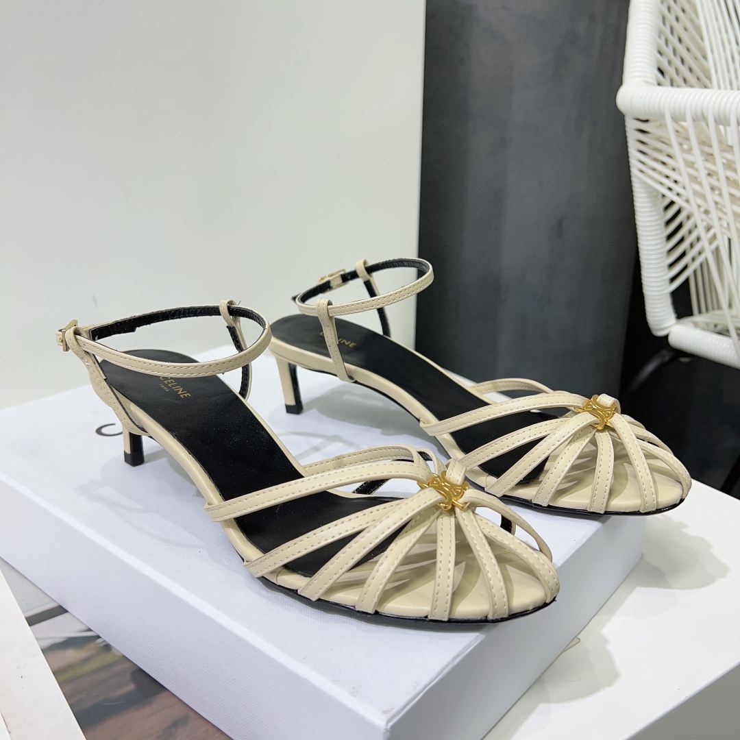 Ce1i*e Triomphe Sandal White For Women