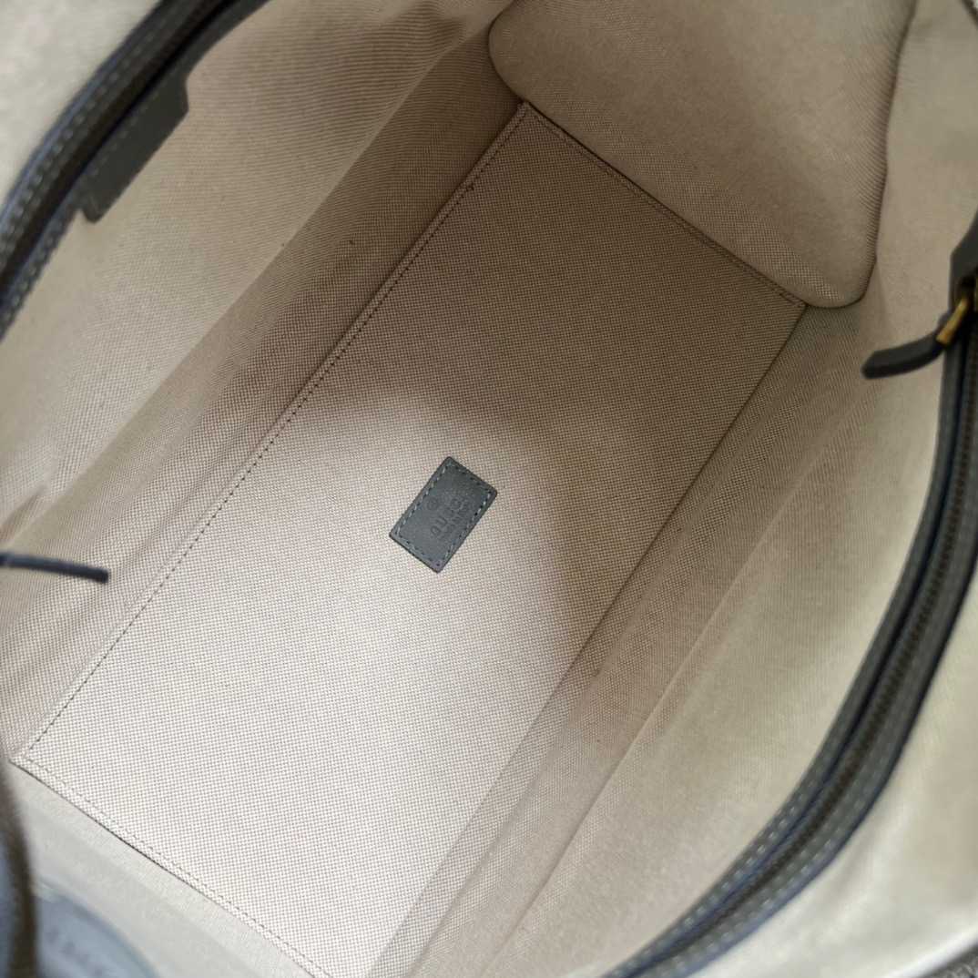 Gvc*1 Double G-Detailed Smooth Medium Handbag White For Men 13.3 in/ 34 cm