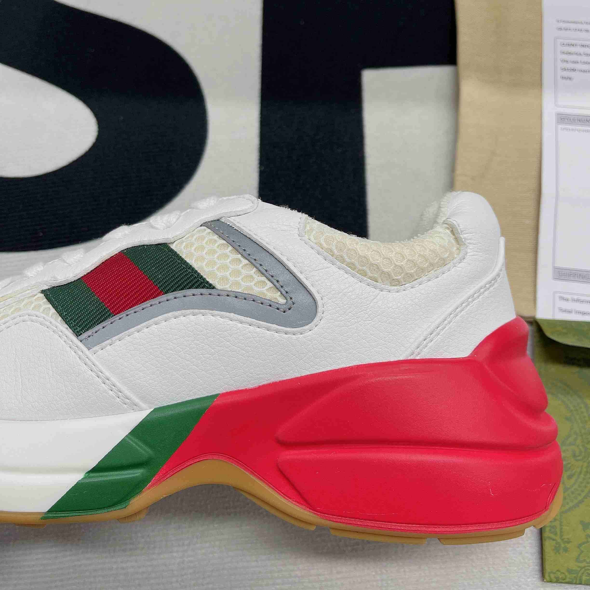 Gvc*1 GG Rhyton Sneaker White And Red For Men