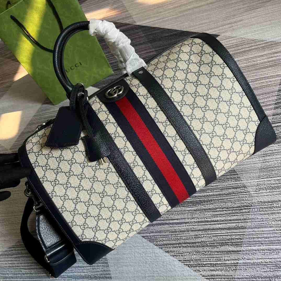 Gvc*1 Savoy Small Duffle Bag Blue/Black 17.7 in/45 cm 724642 9C2SN 4076