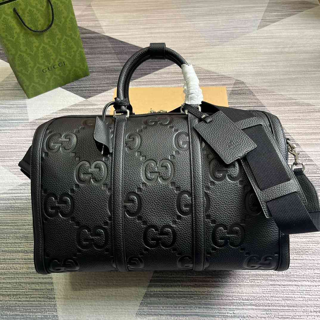 Gvc*1 Jumbo Gg Small Duffle Bag Black 17.7 in/45cm 725282 AABY7 1000