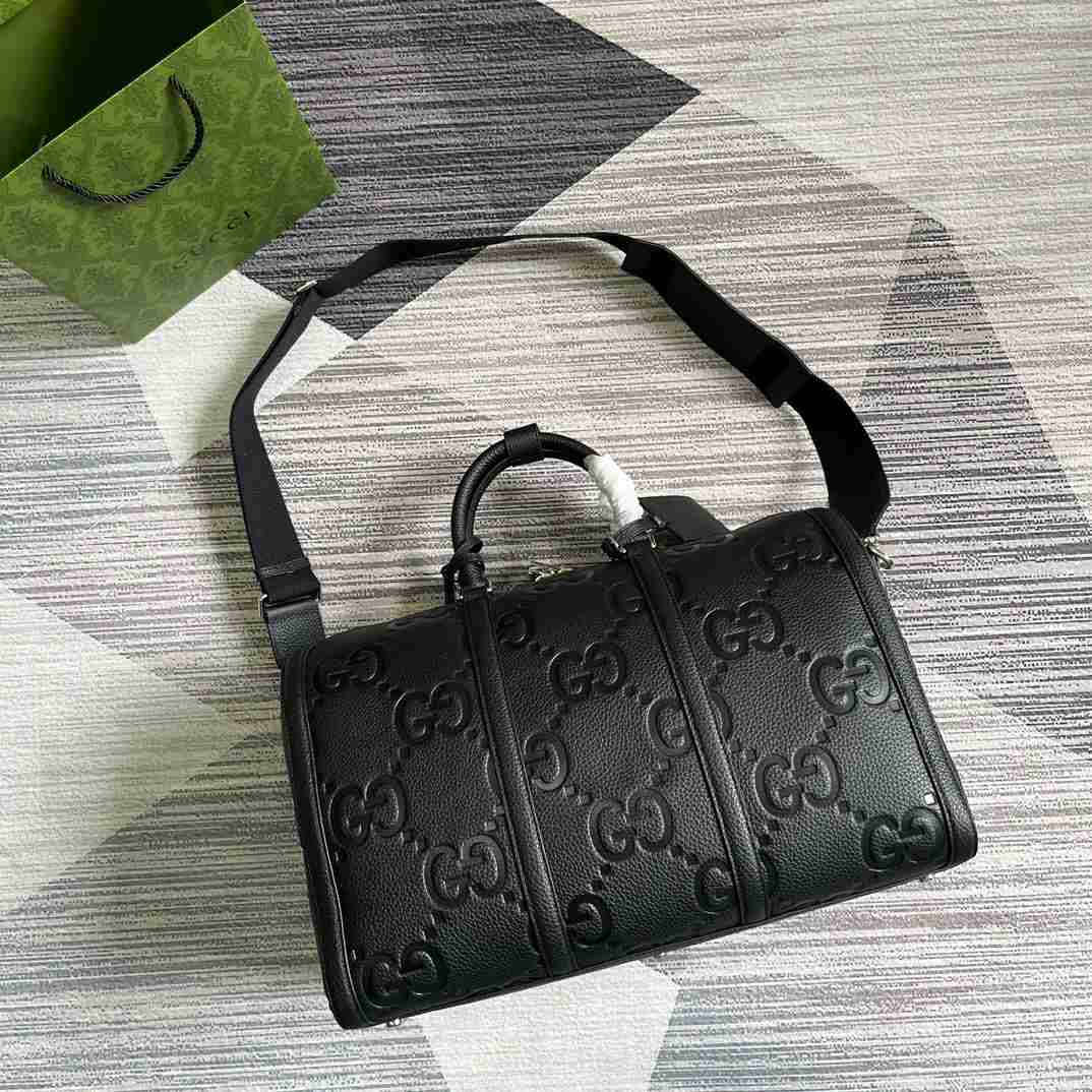 Gvc*1 Jumbo Gg Small Duffle Bag Black 17.7 in/45cm 725282 AABY7 1000