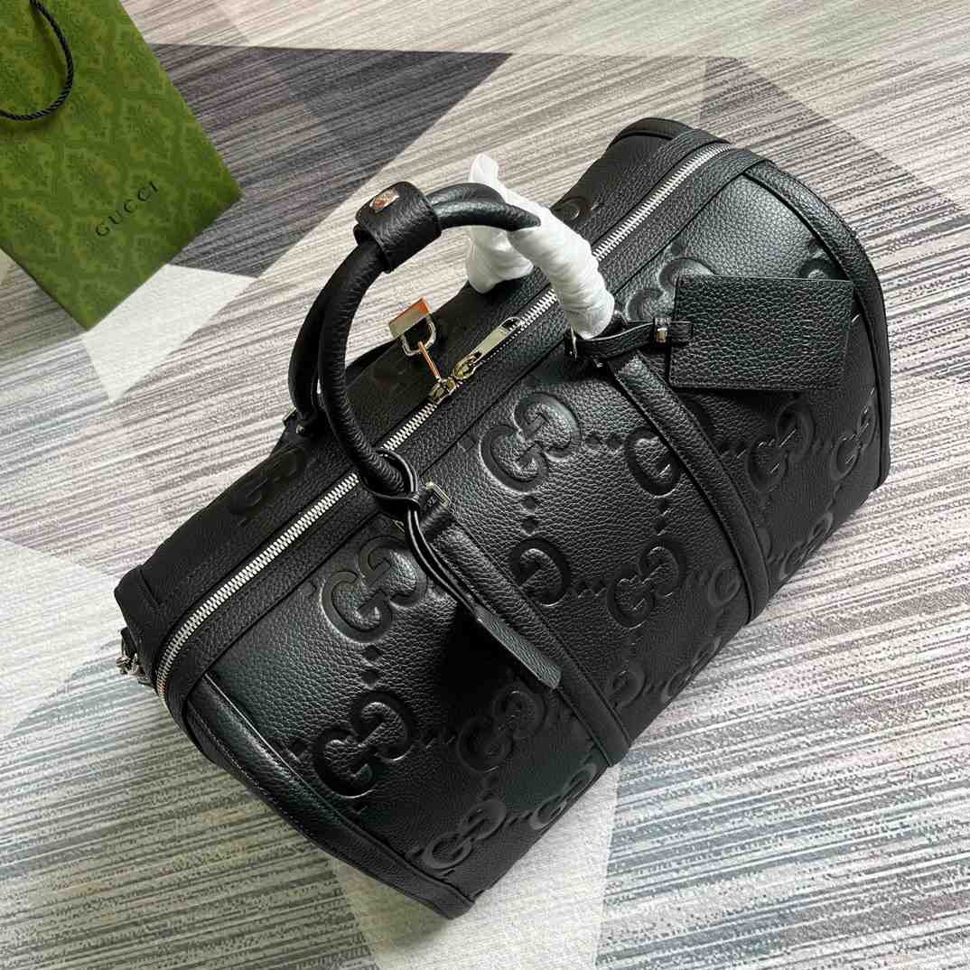 Gvc*1 Jumbo Gg Small Duffle Bag Black 17.7 in/45cm 725282 AABY7 1000