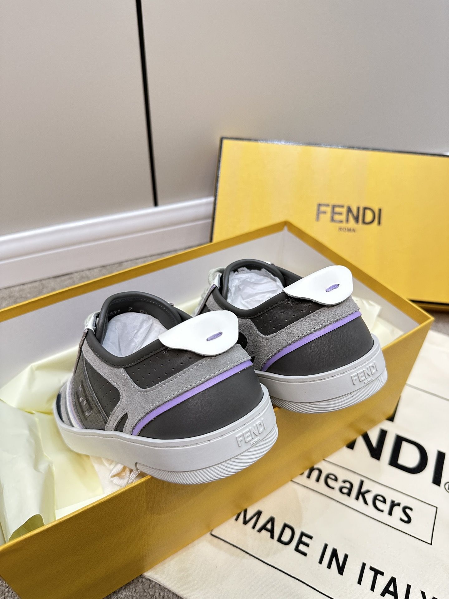 F**di Lace-Up Sneakers Black For Women