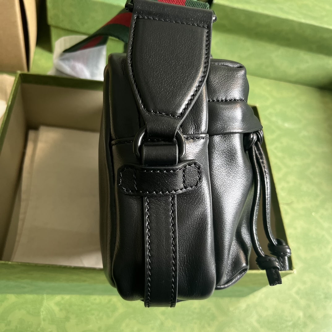Gvc*1 Shoulder Tonal Double G Bag Green Khaki/Black For Men 23.3cm/9.2in 725696 AABDH 3353