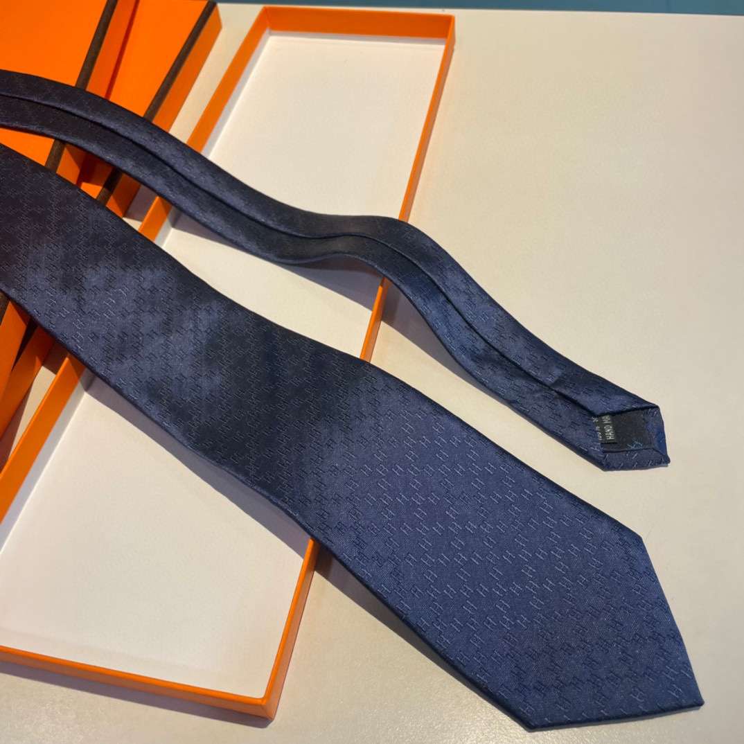 H**me5 Faconnee H Tie Navy Blue For Men