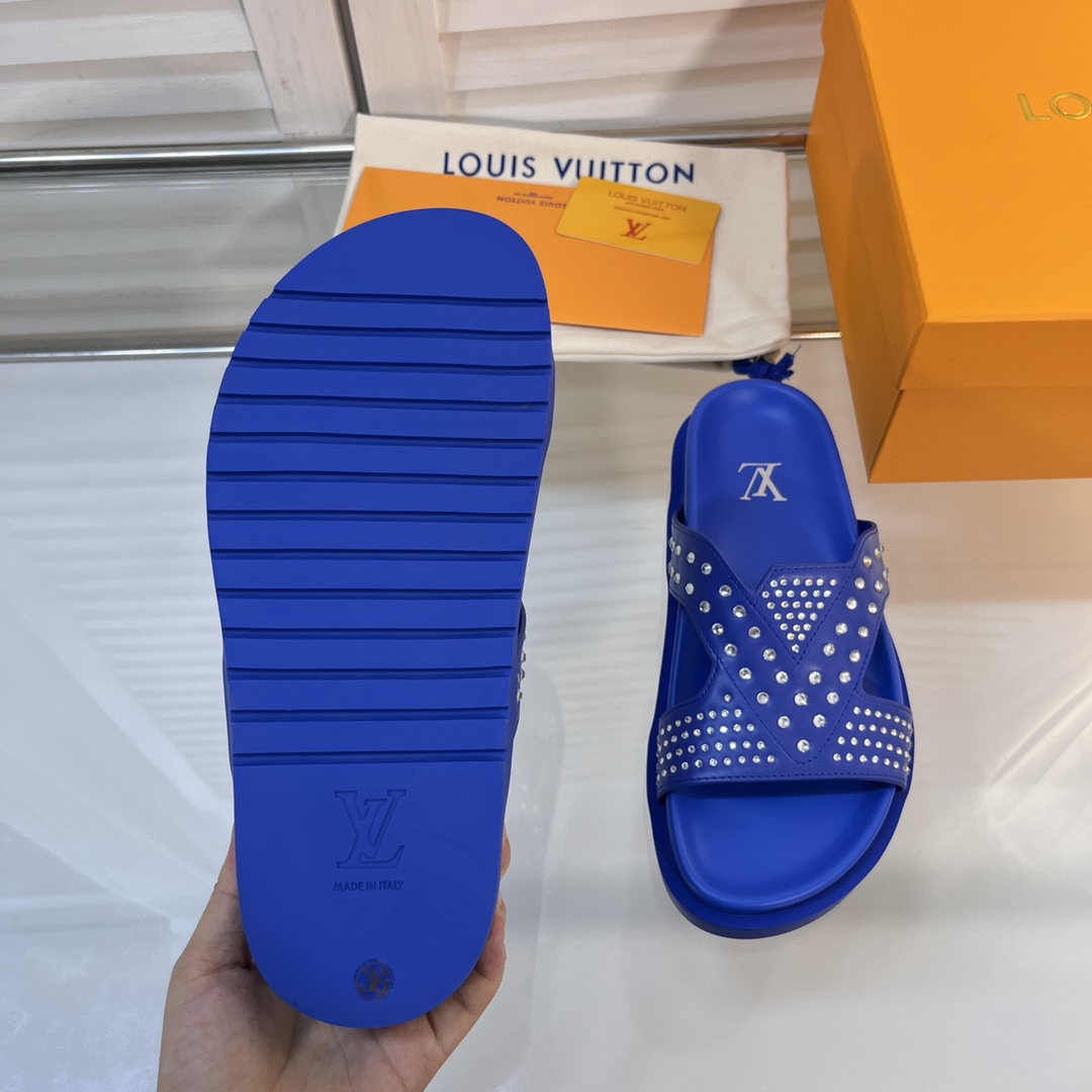 L0vis Vvtt0n Oasis Mule LV Blue For Women