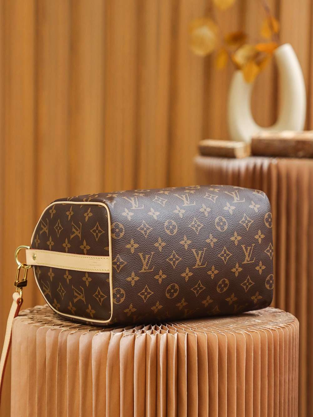 L0vis Vvtt0n Speedy Bandouliere 25 Brown For Women 25cm / 9.8in M41113