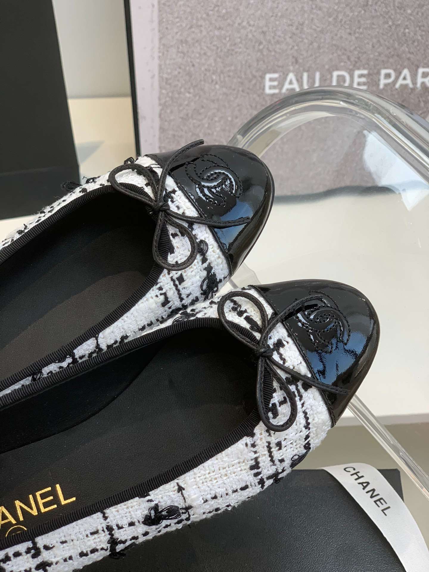 Ch**el Ballet Flats White For Women