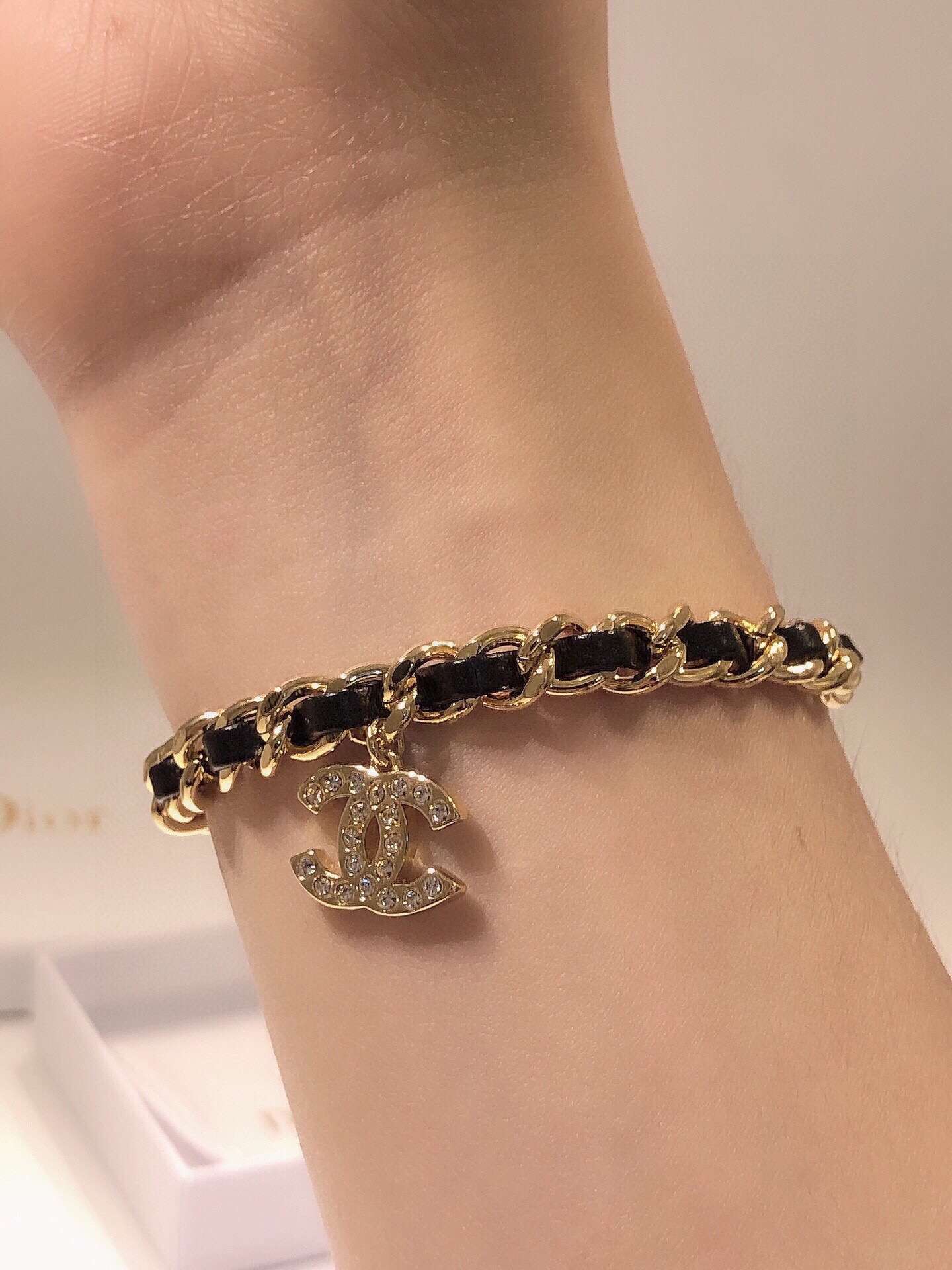 Ch**el Chain Bracelet Gold For Women