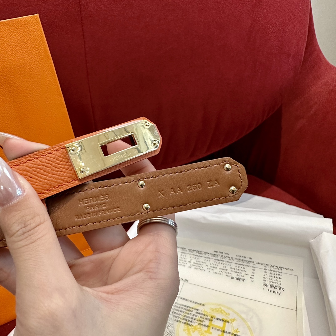 H**me5 Kelly 18 Belt Orange For Women