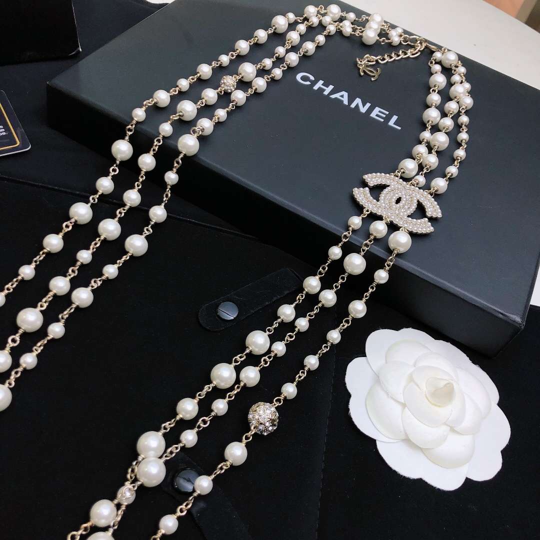 Ch**el Chain Necklace Gold For Women