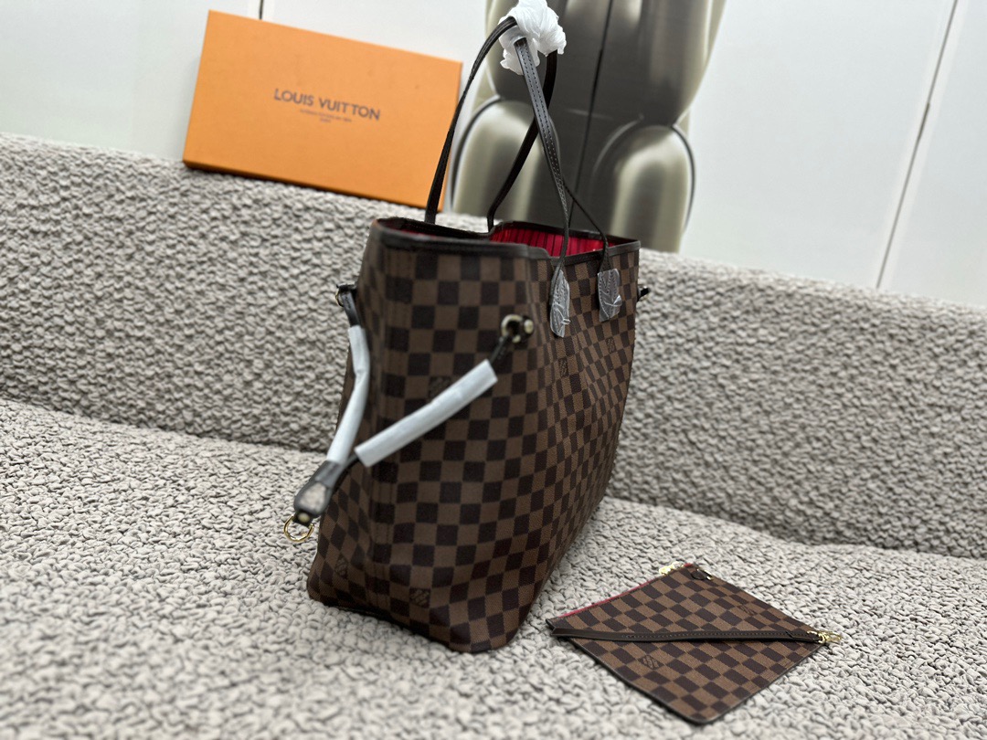 L0vis Vvtt0n Neverfull GM Tote Bag Brown For Women 15.4in/39cm N40597