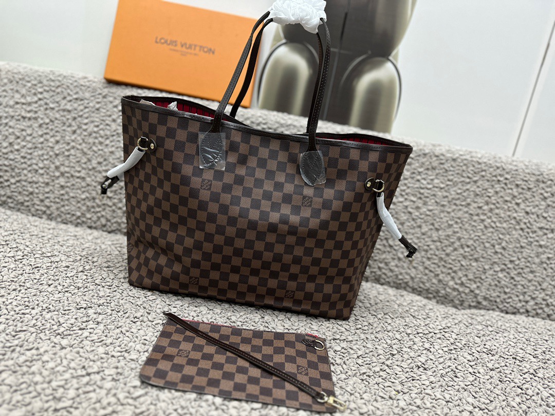 L0vis Vvtt0n Neverfull GM Tote Bag Brown For Women 15.4in/39cm N40597