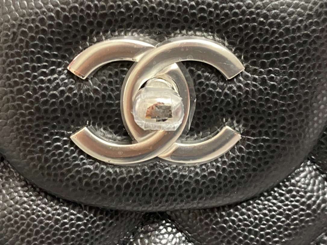 Ch**el Maxi Jumbo XL Classic Bag Black For Women 35cm/13.8in