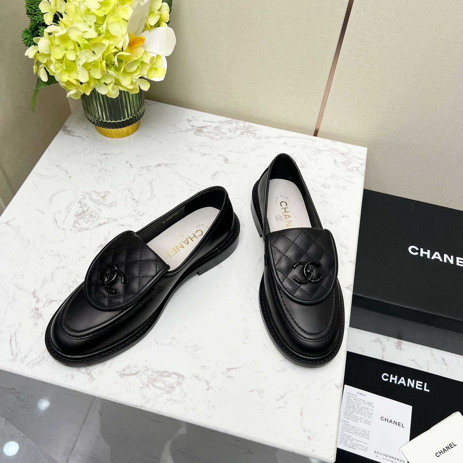Ch**el Moccasins Black For Women