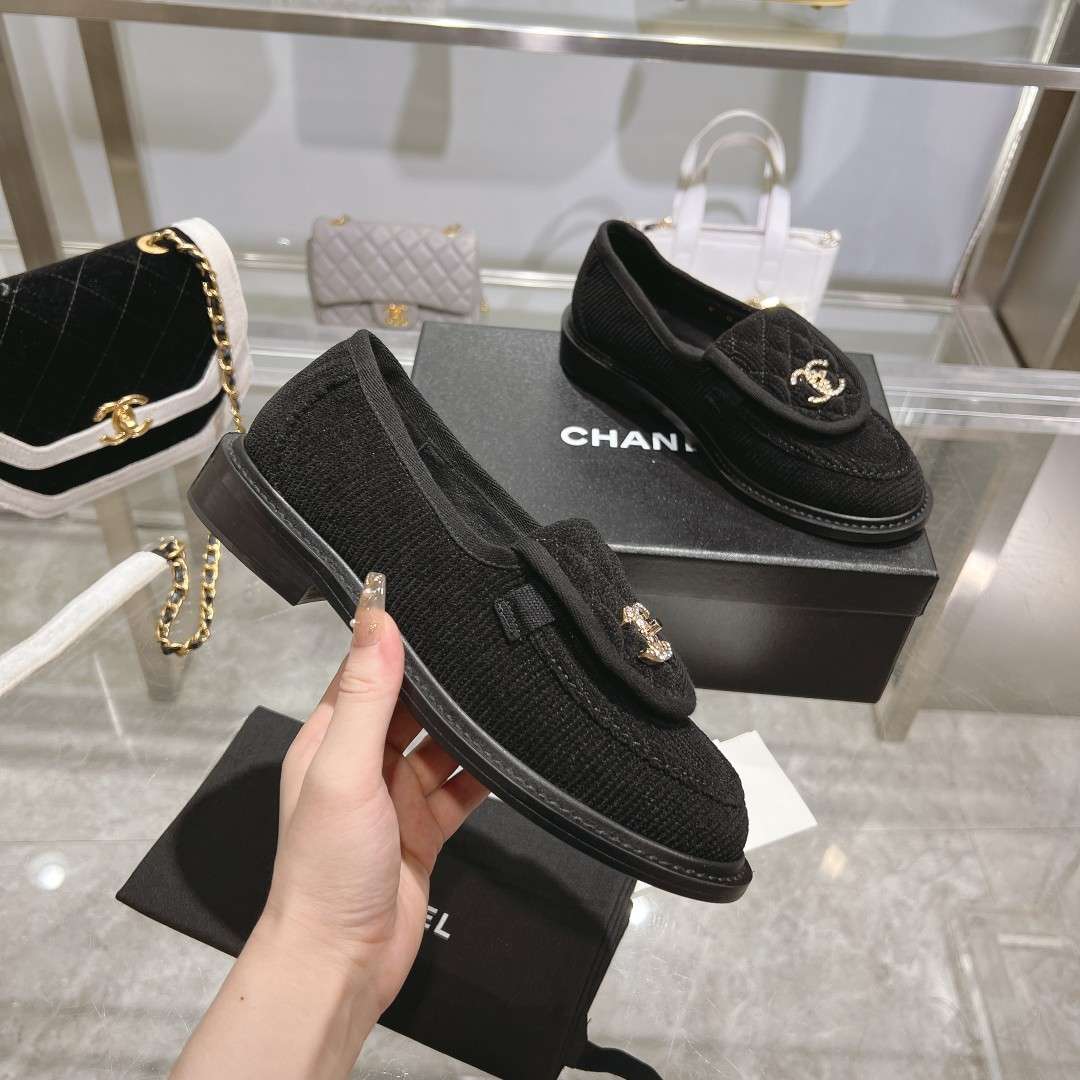 Ch**el Moccasins Black For Women