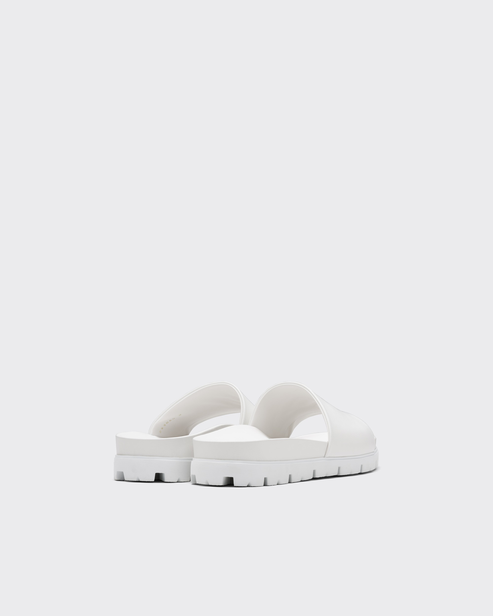 Pra*a Leather Slide Sandals For Men- 2X3060_A21_F0009