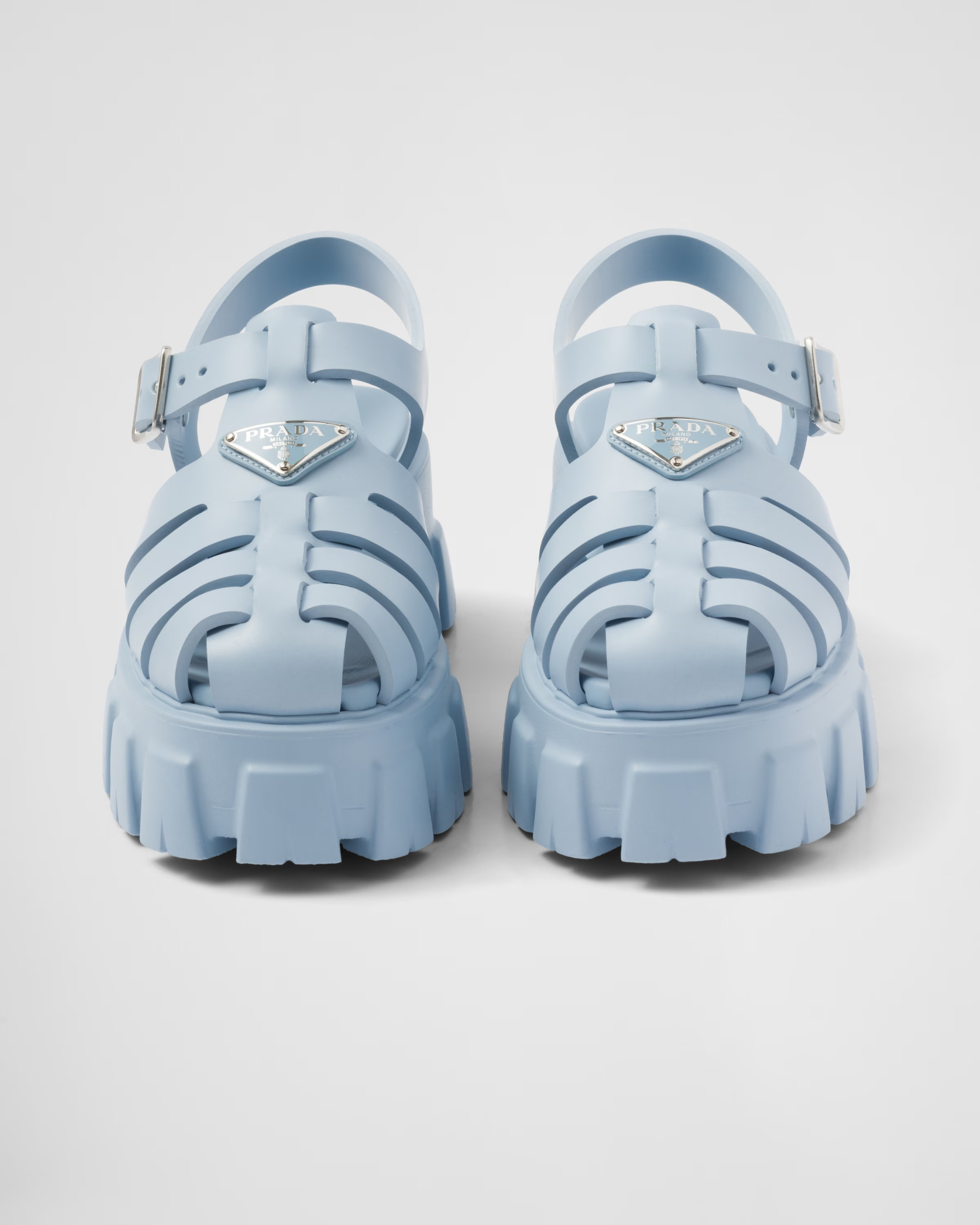 Foam Rubber Sandals Light Blue For Women- 1X853M_3LKK_F0012_F_055