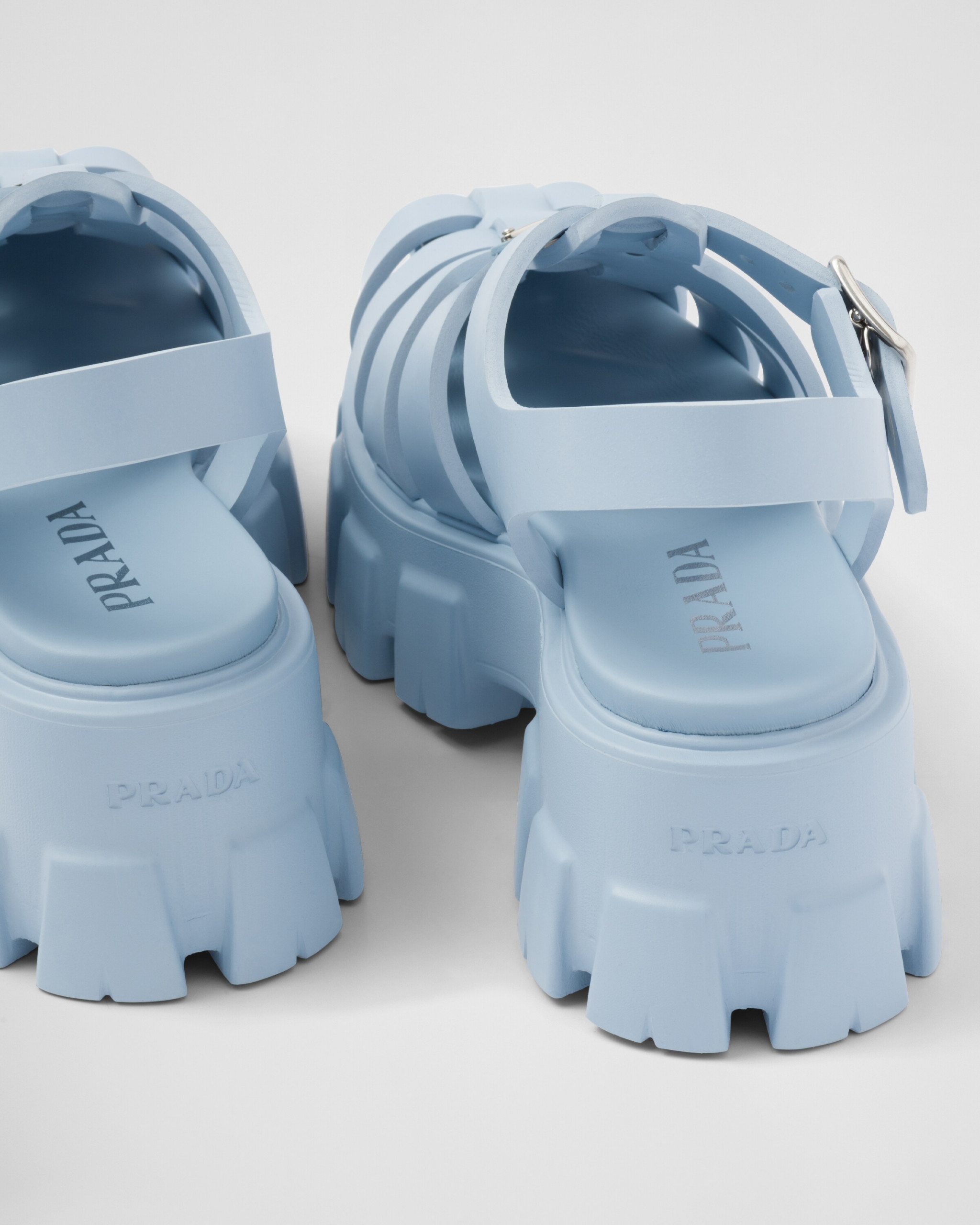 Foam Rubber Sandals Light Blue For Women- 1X853M_3LKK_F0012_F_055