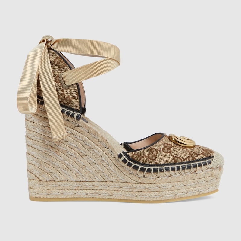 Gvc*1 Women GG Matelasse Platform Espadrille – 621240 HVK60 9764