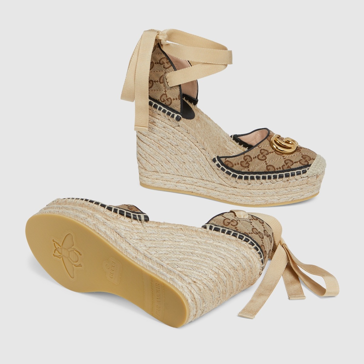 Gvc*1 Women GG Matelasse Platform Espadrille – 621240 HVK60 9764