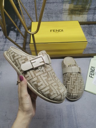 F**di Feel Mules Brown For Men
