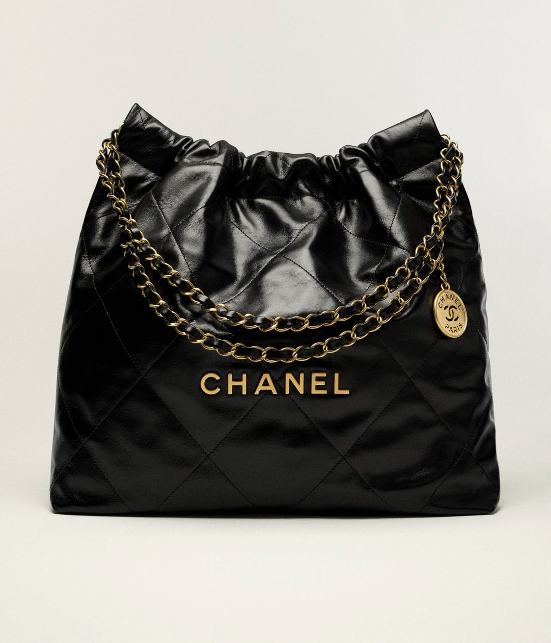 [True-to-ORIGINAL] Ch**el 22 Bag Black For Women AS3261 B08037 94305- 16.4 Inches/42 Cm