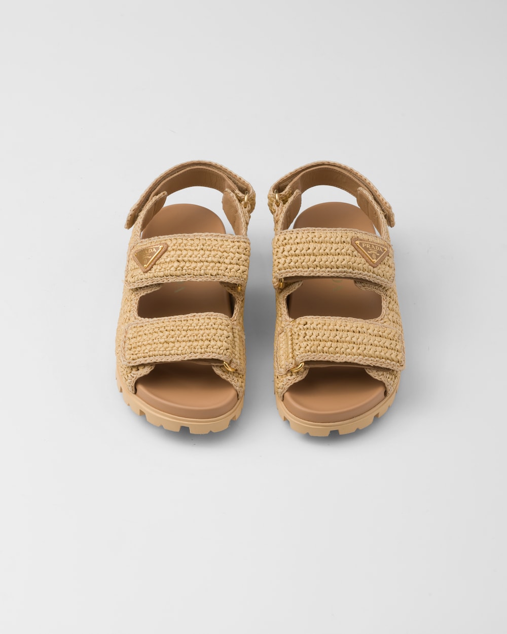Pra*a Crochet Sandals Beige For Women 1X440N_2C2T_F0018_F_020