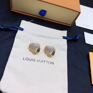 L0vis Vvtt0n D1am0nd Stud Earrings Gold For Women