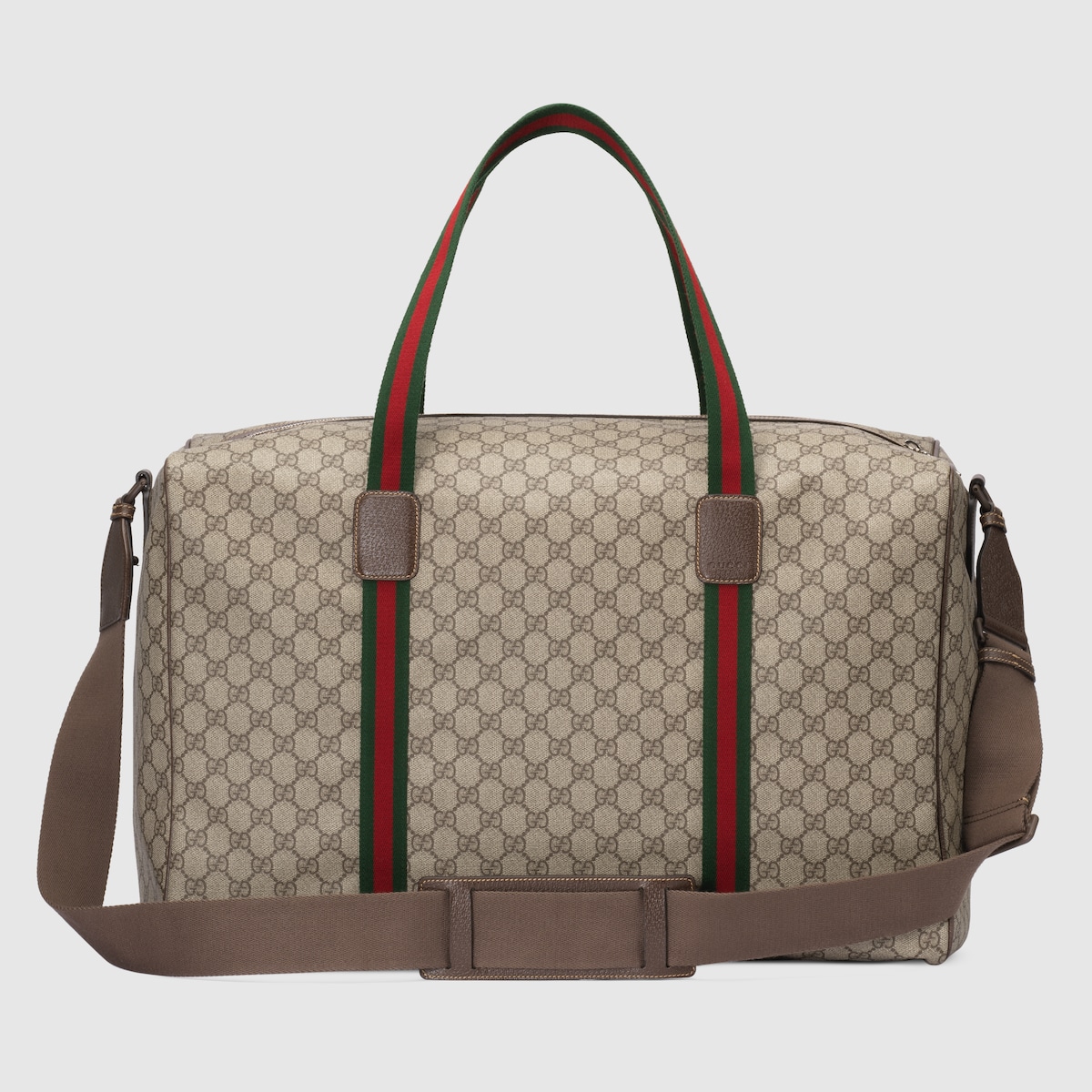 Gvc*1 Large Duffle Bag With Web Beige 20.5 In/ 52 Cm 760152 FACK7 9768