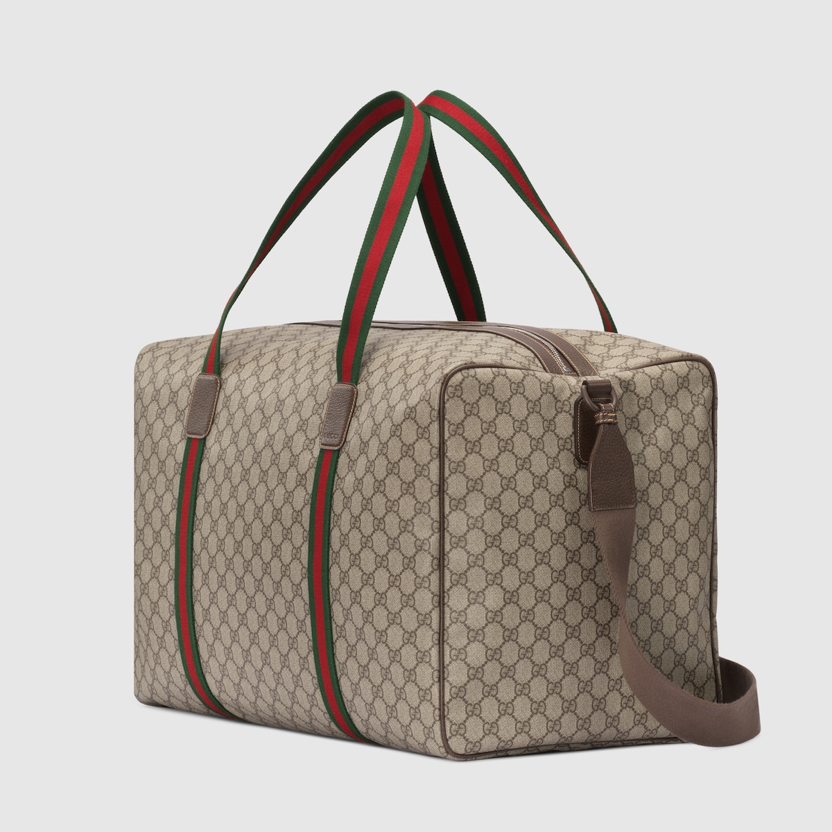 Gvc*1 Large Duffle Bag With Web Beige 20.5 In/ 52 Cm 760152 FACK7 9768