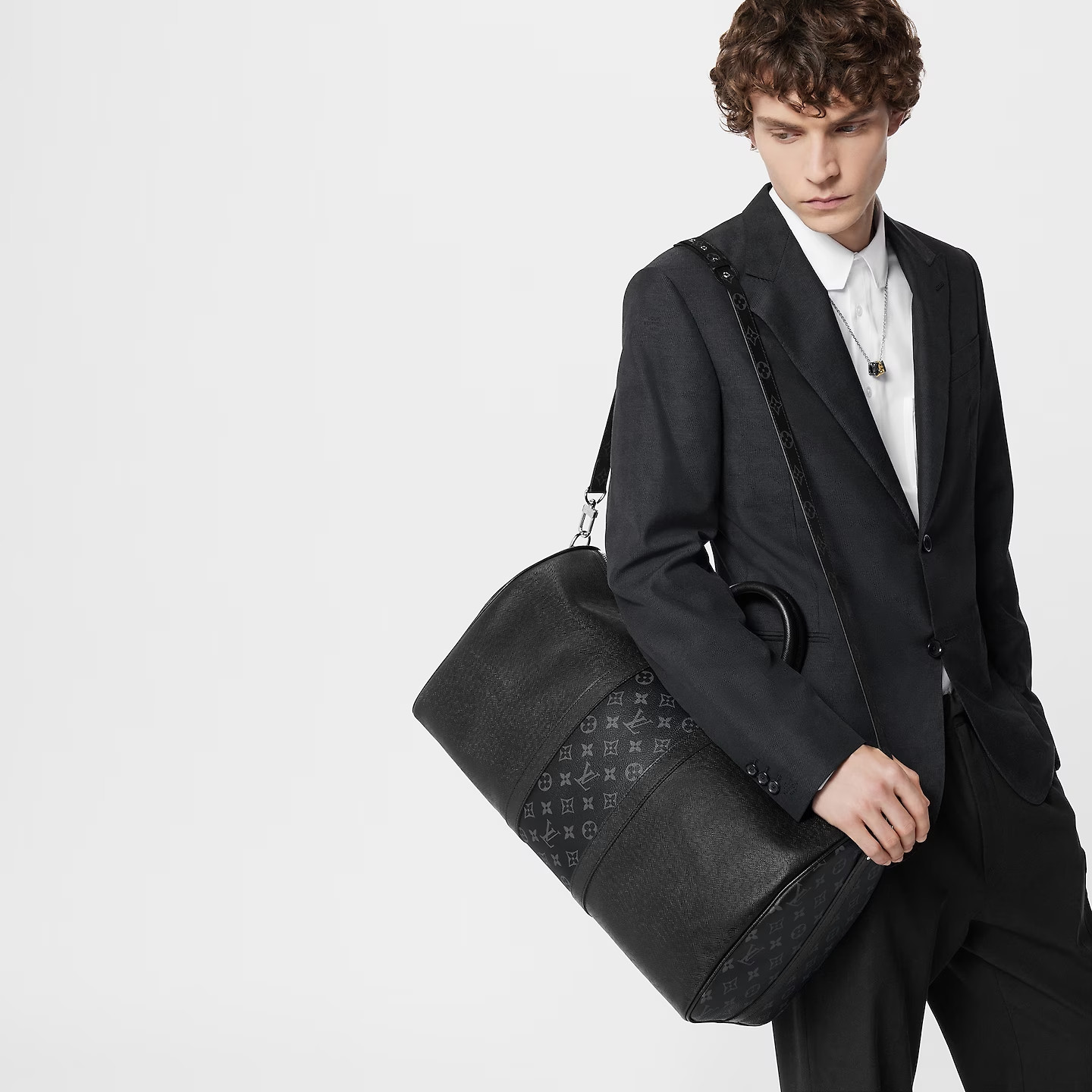 L0vis Vvtt0n Keepall Bandoulière 50 Bag Black 19,7in/50cm M53763