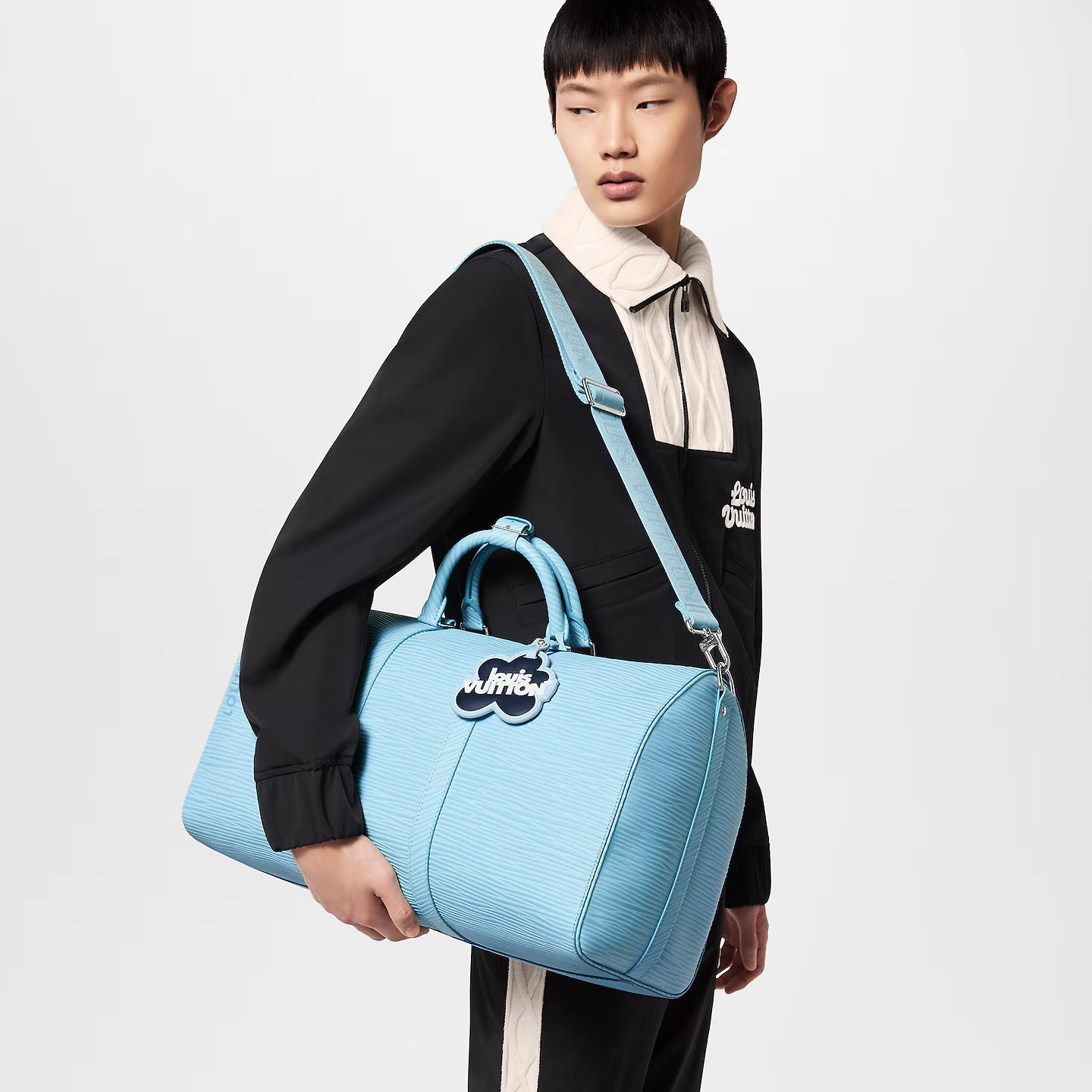 L0vis Vvtt0n Keepall Bandoulière 50 Bag Blue 19,7in/50cm M24949