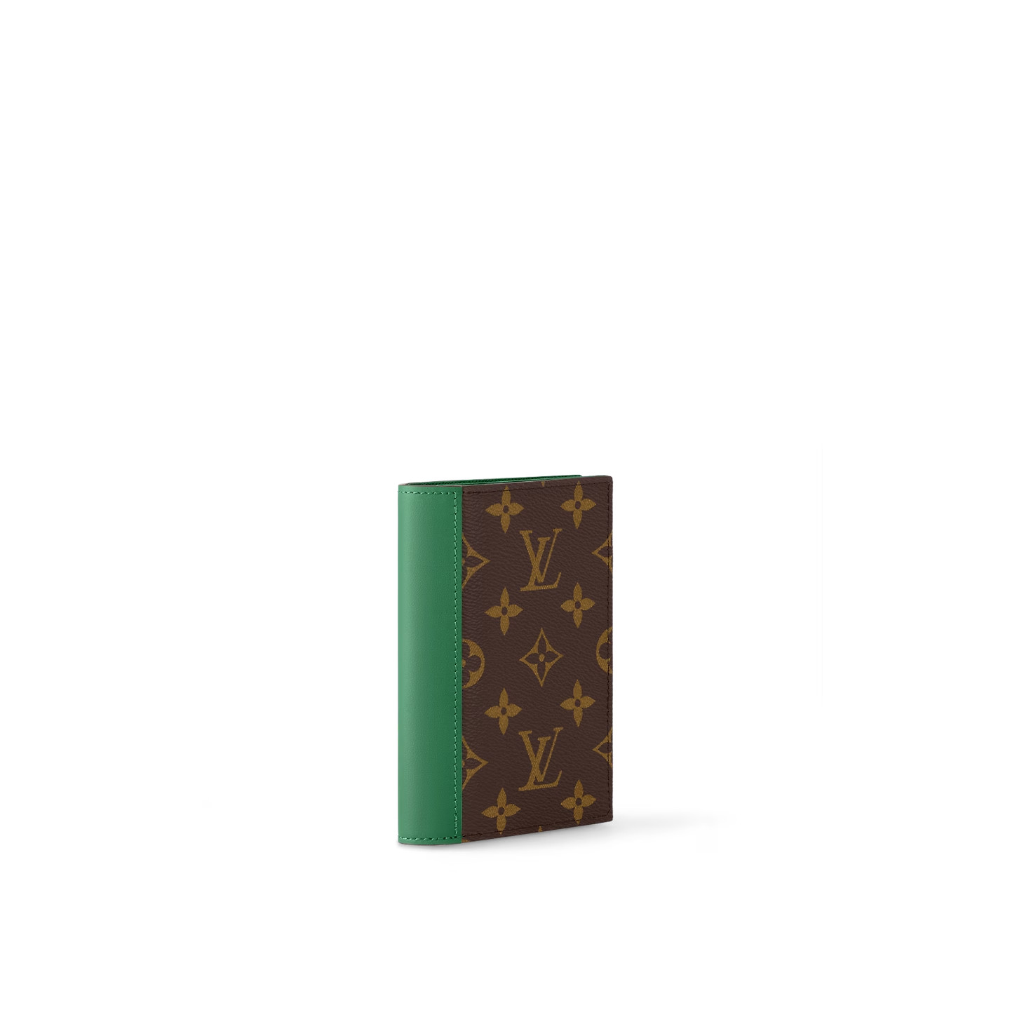 L0vis Vvtt0n Passport Cover Wallet Green For Men 5.5in/14cm M82867