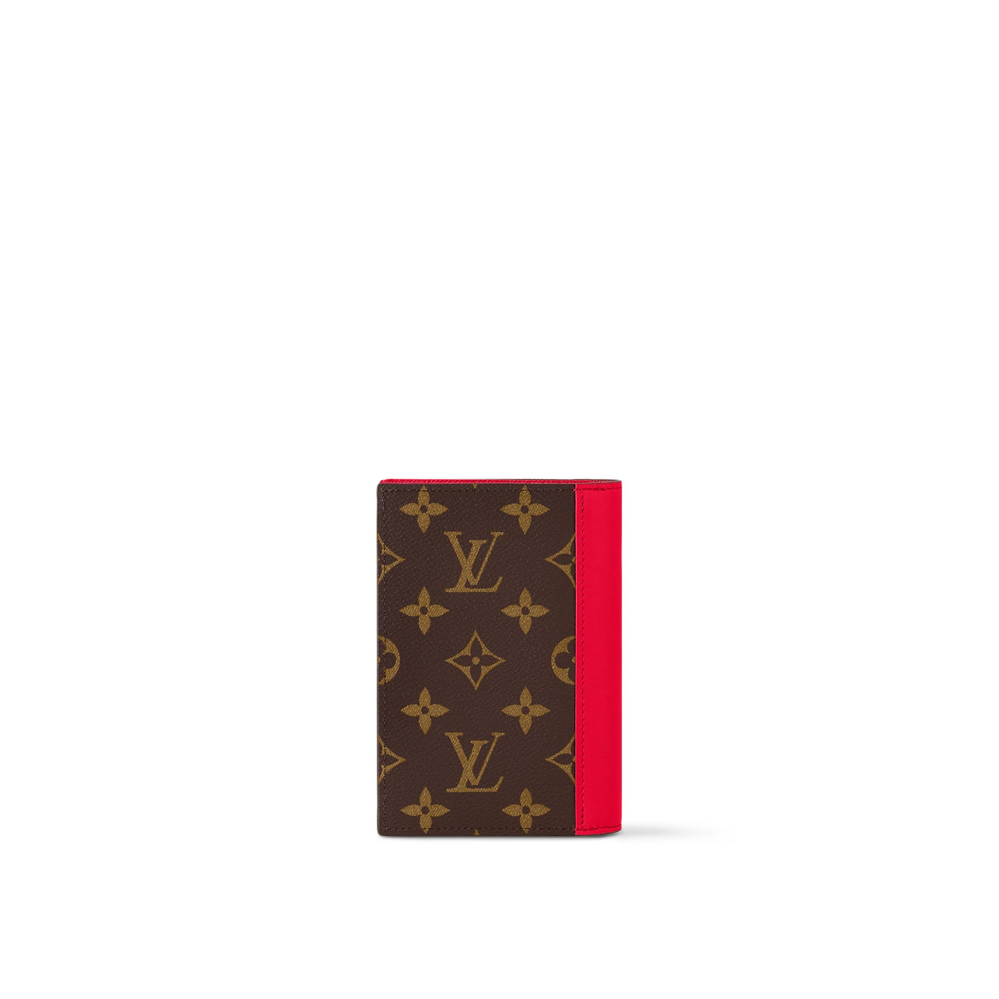 L0vis Vvtt0n Passport Cover Wallet Red For Men 5.5in/14cm M82862