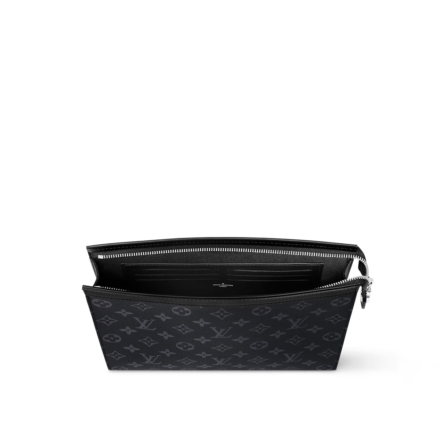 L0vis Vvtt0n Pochette Voyage MM Monogram Eclipse Bag Black For Men 10,6in/27cm M61692