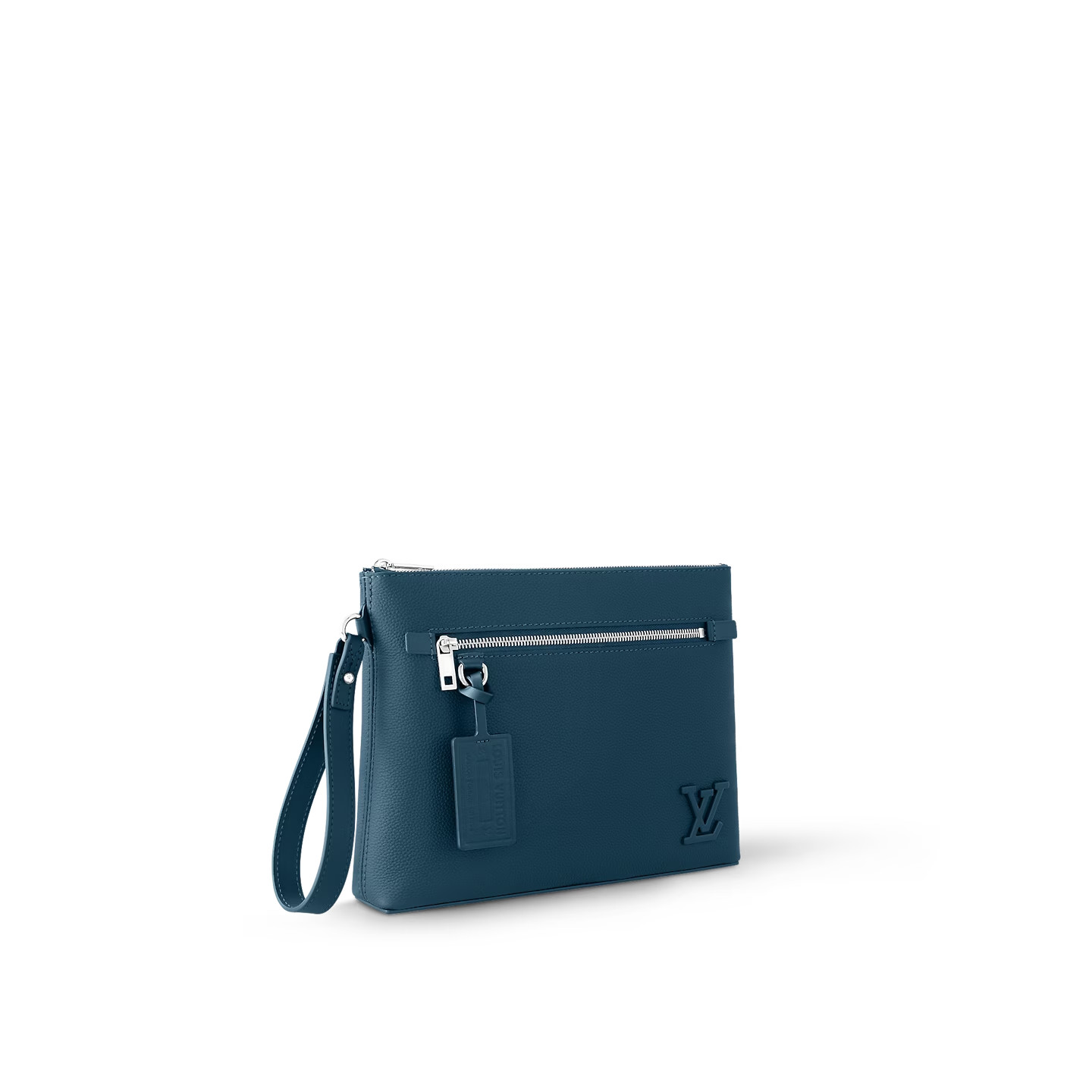 L0vis Vvtt0n Takeoff Pouch Wallet Blue For Men 11.8in/30cm M82813