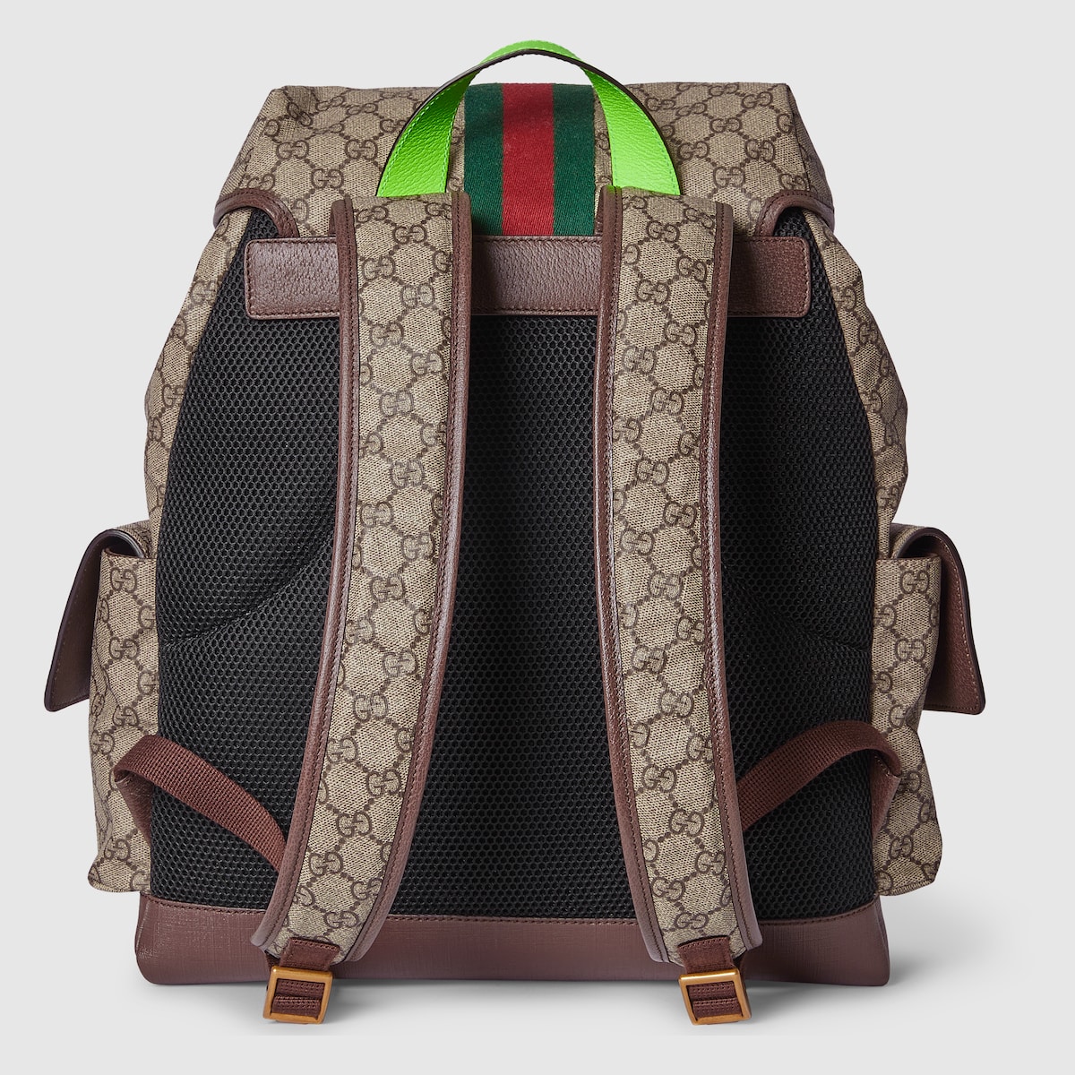 Gvc*1 Ophidia Medium Backpack Beige For Men 15.7 in/ 40 cm 598140 FADEB 9750